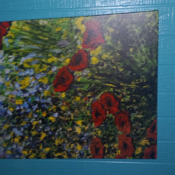 Antoine Gaber "Poppies in the Garden 7" Painting - Picture 3 of 9